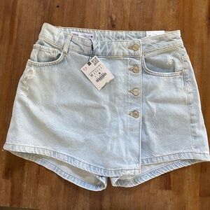 Zara wrap denim skort